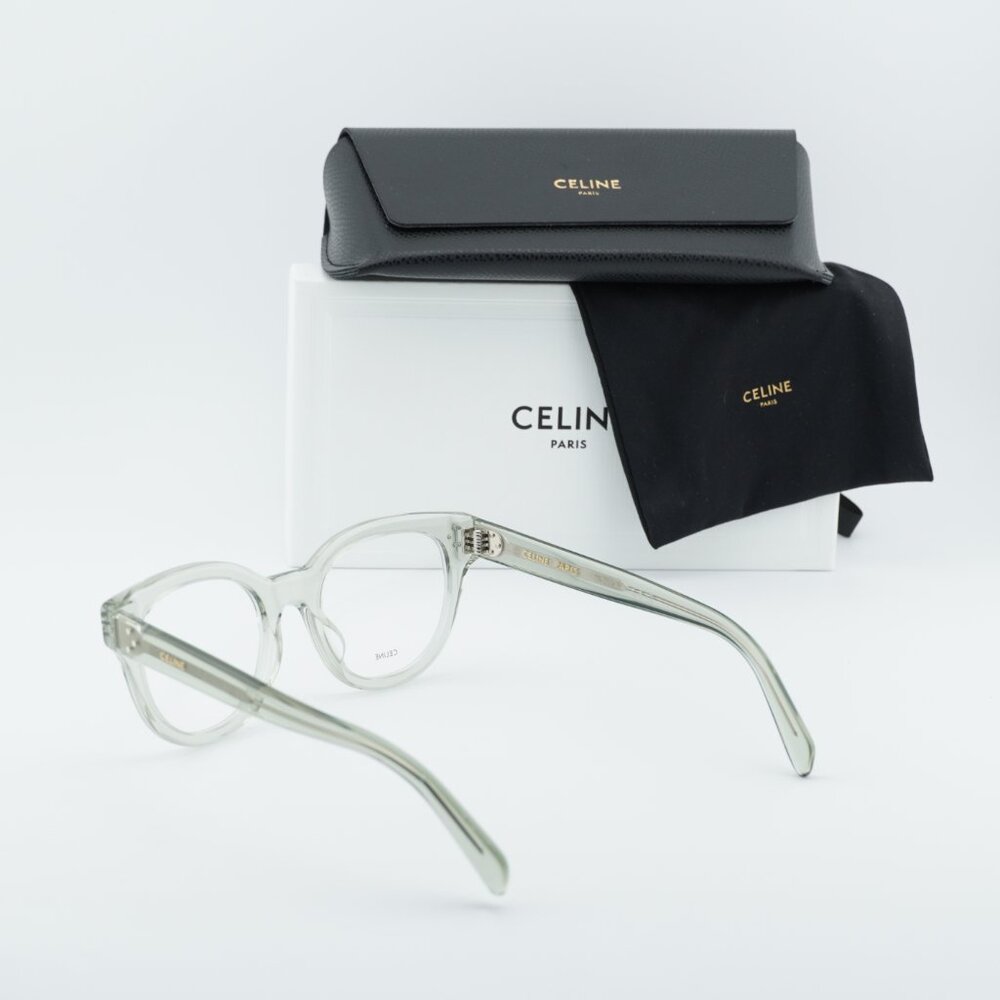 Celine CL50109I 093 Square Eyeglasses - Teal 51mm - Picture 6 of 10